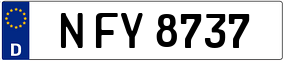 Trailer License Plate